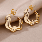 Micara - Molten Gold - Ohrringe – Gold