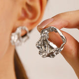 Micara - Scrunchy Elegance - Ohrringe – Silber