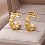 Micara - Seashell Hoops - Ohrringe – Gold