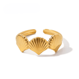 Micara - Seashell Trio - Ringe – Gold