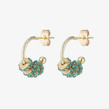 Micara - Shimmery Rings - Ohrringe – Grün