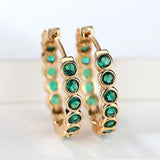 Micara - Sparkly Blings - Ohrringe – Grün