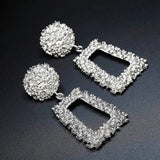 Micara - Square Statements - Ohrringe – Silber