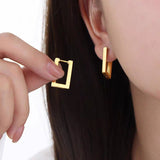 Micara - Squared Elegance - Ohrringe – Gold