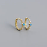 Micara - Turquoise Dream - Ohrringe – Gold