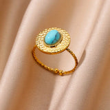 Micara - Turquoise Treasure - Ringe – Gold