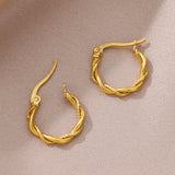 Micara - Twisty Hoops - Ohrringe – Gold