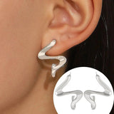 Micara - Zigzag Drops - Ohrringe – Silber