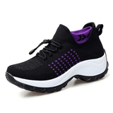 MotionEase Bogenunterstützende Laufschuhe – Schwarz / Lila