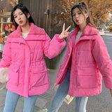 Moxie Fleece-Gefütterter Mantel – Rosa
