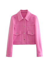 Oona Fashion-Jacke mit Fronttaschen – Rosa