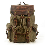Ringo Vintage Outdoor- und Reiserucksack – Armeegrün