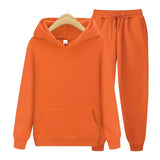 Robin Unisex Hoodie und Jogginghose im Set – Orange
