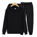 Robin Unisex Hoodie und Jogginghose im Set – Schwarz