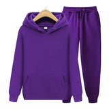 Robin Unisex Hoodie und Jogginghose im Set – Lila