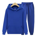 Robin Unisex Hoodie und Jogginghose im Set – Blau