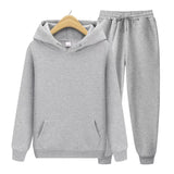 Robin Unisex Hoodie und Jogginghose im Set – Grau