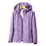 Regenjacke Damen Mit Muster | Leicht & Funktional – Lila