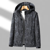 Regenjacke Damen Mit Muster | Leicht & Funktional – Schwarz