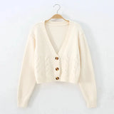 Saoirse Gekürzte Zopfstrickjacke – Beige