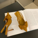 Savannah Schleifen-Slingback-Absätze – Khaki