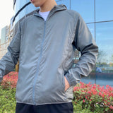 Shelby Outdoor Windbreaker-Jacke – Grau