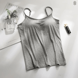 SilkySecure Top mit integriertem BH – Grau
