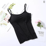 SilkySecure Top mit integriertem BH – Schwarz