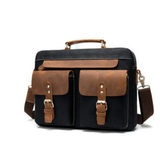 Tyrell Vintage Schultertasche – Schwarz