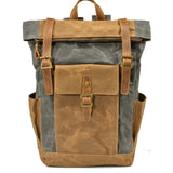 Wiley Vintage Schnallenrucksack – Hellgrau
