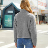 Winslet Gesteppte Fleece-Jacke – Grau