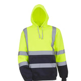Yosef Reflektierender Arbeitsschutz-Hoodie – Fluoreszierend Grün