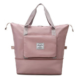 Leichte wasserdichte Wochenendtasche – erweiterbare Tragetasche – Rosa