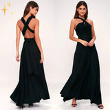 Analie – Atemberaubendes Multiway-Maxikleid – Schwarz