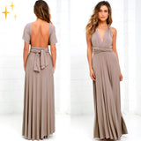 Analie – Atemberaubendes Multiway-Maxikleid – Khaki