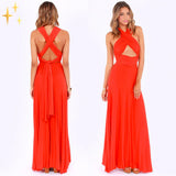Analie – Atemberaubendes Multiway-Maxikleid – Rot
