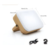 MagnaGlow – Magnetische wiederaufladbare LED-Lampe mit rundem, kompakt Design – Holz