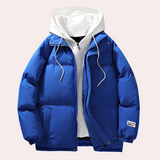 Olman - modische herren-kapuzenjacke – Blau