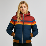 Lena | Winddichte Retro Jacke – Marineblau