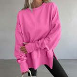 Varelle - Soft-Touch-Oversize-Sweatshirt – Hellrosa