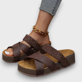 Olyssa –  Komfort Sandalen – Braun
