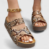 HANA | Komfortable und Stilvolle Sandalen – Schlangenprint