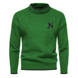 Thatcher - gestrickter Herrenpullover – Grün