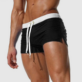 Niklas | Herren Kurze Slim Fit Badeshorts – Schwarz