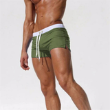 Niklas | Herren Kurze Slim Fit Badeshorts – Armeegrün