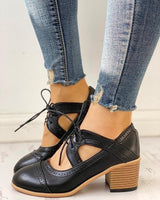 MIA - Orthopädische Vintage Schuhe – Schwarz