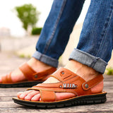 Xanadia – Hochwertige Ledersandalen für Herren – Hellbraun