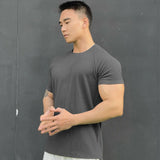 Caelis - Soft-Touch-T-Shirt in Übergröße – Dunkelgrau