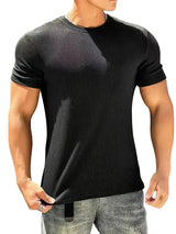 Caelis - Soft-Touch-T-Shirt in Übergröße – Schwarz
