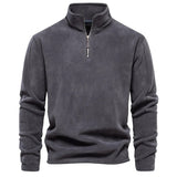 Nazaire – luxuriöse herren-fleecejacke – Dunkelgrau